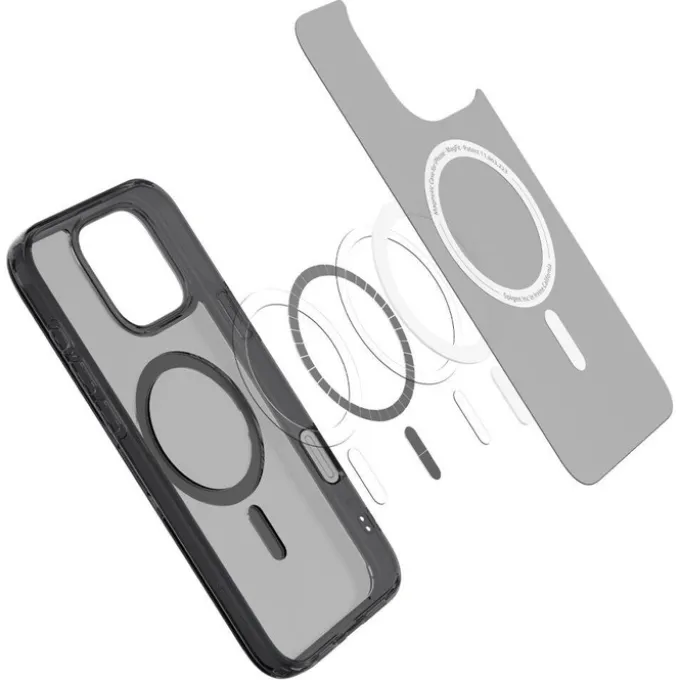 ETUI SPIGEN IPHONE 16 PRO MAX ULTRA HYBRID ”T” MAG MAGSAFE MATOWE CZARNE
