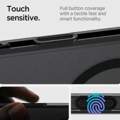 ETUI SPIGEN IPHONE 16 PRO MAX ULTRA HYBRID ”T” MAG MAGSAFE MATOWE CZARNE