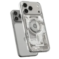 ETUI SPIGEN IPHONE 17 PRO MAX ULTRA HYBRID MAG MAGSAFE ZERO ONE NATURAL TITANIUM