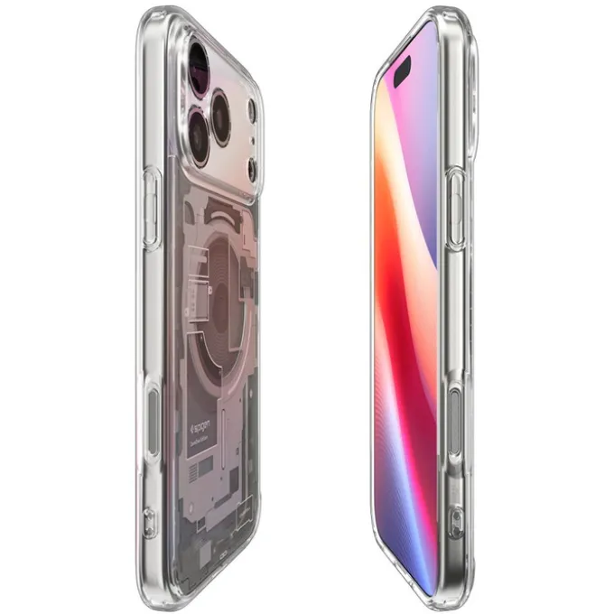 ETUI SPIGEN IPHONE 17 PRO MAX ULTRA HYBRID MAG MAGSAFE ZERO ONE NATURAL TITANIUM