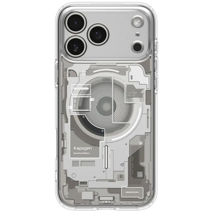 ETUI SPIGEN IPHONE 17 PRO MAX ULTRA HYBRID MAG MAGSAFE ZERO ONE NATURAL TITANIUM