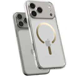 ETUI SPIGEN IPHONE 17 PRO MAX ULTRA HYBRID MAG MAGSAFE CLEAR/GOLD