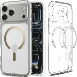 ETUI SPIGEN IPHONE 17 PRO MAX ULTRA HYBRID MAG MAGSAFE CLEAR/GOLD