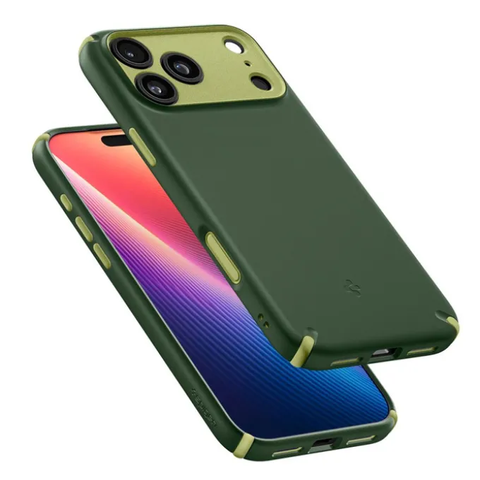 ETUI SPIGEN IPHONE 17 PRO NANO POP HYBRID MAG MAGSAFE AVO GREEN