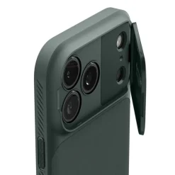 ETUI SPIGEN IPHONE 17 PRO OPTIK ARMOR MAG MAGSAFE ABYSS GREEN