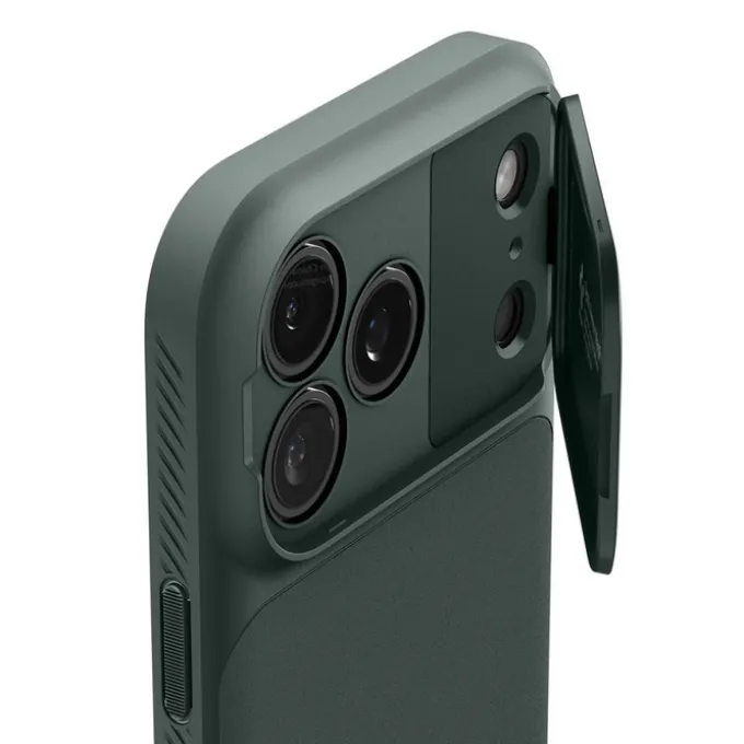 ETUI SPIGEN IPHONE 17 PRO OPTIK ARMOR MAG MAGSAFE ABYSS GREEN