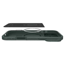 ETUI SPIGEN IPHONE 17 PRO OPTIK ARMOR MAG MAGSAFE ABYSS GREEN
