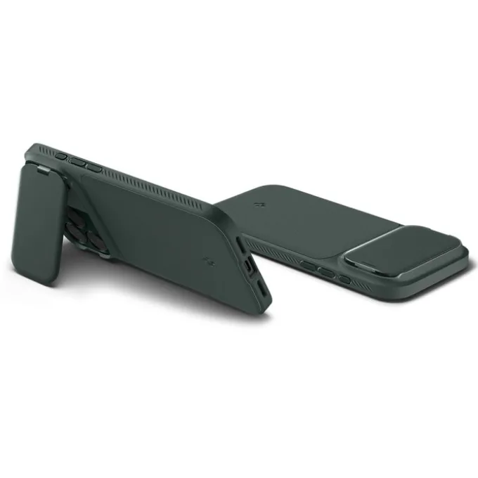 ETUI SPIGEN IPHONE 17 PRO OPTIK ARMOR MAG MAGSAFE ABYSS GREEN