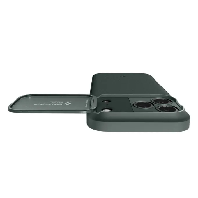 ETUI SPIGEN IPHONE 17 PRO OPTIK ARMOR MAG MAGSAFE ABYSS GREEN