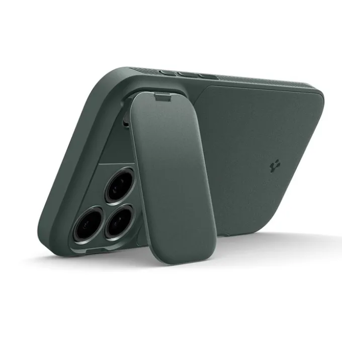 ETUI SPIGEN IPHONE 17 PRO OPTIK ARMOR MAG MAGSAFE ABYSS GREEN
