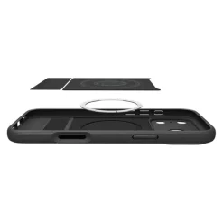 ETUI SPIGEN IPHONE 17 PRO PARALLAX ”S” MAG MAGSAFE MATTE BLACK