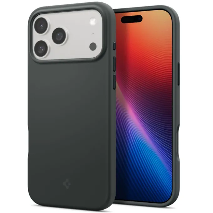 ETUI SPIGEN IPHONE 17 PRO SILICONE FIT MAG MAGSAFE ABYSS GREEN