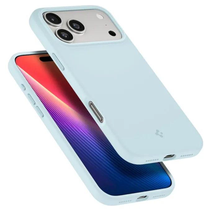 ETUI SPIGEN IPHONE 17 PRO SILICONE FIT MAG MAGSAFE MUTE BLUE
