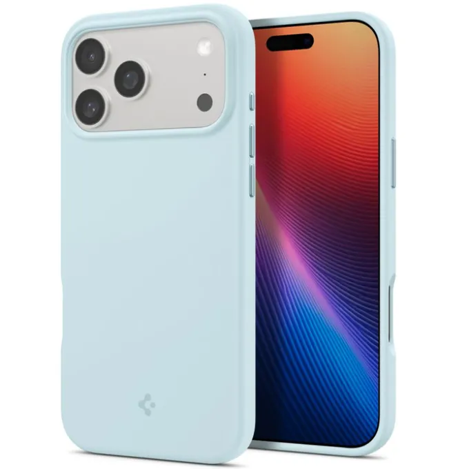 ETUI SPIGEN IPHONE 17 PRO SILICONE FIT MAG MAGSAFE MUTE BLUE