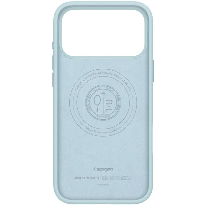 ETUI SPIGEN IPHONE 17 PRO SILICONE FIT MAG MAGSAFE MUTE BLUE