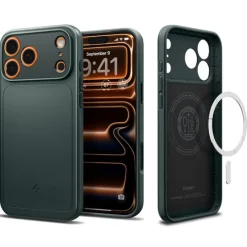 ETUI SPIGEN IPHONE 17 PRO THIN FIT MAG MAGSAFE ABYSS GREEN