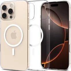 ETUI SPIGEN IPHONE 16 PRO THIN FIT MAG MAGSAFE PRZEZROCZYSTE/BIAŁE