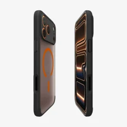 ETUI SPIGEN IPHONE 17 PRO ULTRA HYBRID MAG MAGSAFE FROST BLACK/ORANGE