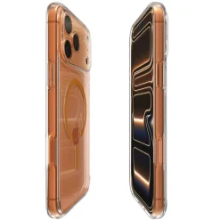 ETUI SPIGEN IPHONE 17 PRO ULTRA HYBRID MAG MAGSAFE CLEAR/ORANGE