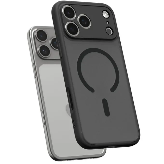 ETUI SPIGEN IPHONE 17 PRO ULTRA HYBRID MAG MAGSAFE FROST BLACK