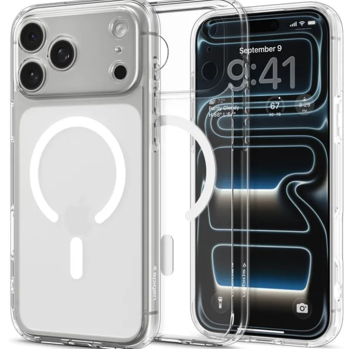 ETUI SPIGEN IPHONE 17 PRO ULTRA HYBRID MAG MAGSAFE FROST WHITE