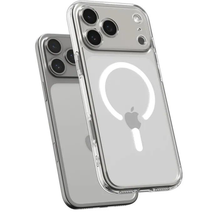 ETUI SPIGEN IPHONE 17 PRO ULTRA HYBRID MAG MAGSAFE CLEAR/WHITE