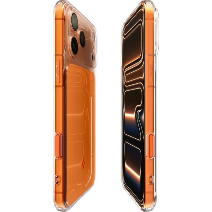 ETUI SPIGEN IPHONE 17 PRO ULTRA HYBRID ”T” MAG MAGSAFE GLOSSY ORANGE