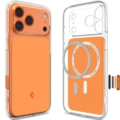 ETUI SPIGEN IPHONE 17 PRO ULTRA HYBRID ”T” MAG MAGSAFE GLOSSY ORANGE