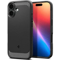ETUI SPIGEN IPHONE 17 RUGGED ARMOR MAG MAGSAFE MATTE BLACK