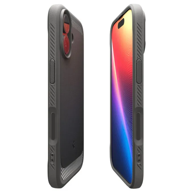 ETUI SPIGEN IPHONE 17 RUGGED ARMOR MAG MAGSAFE GREY