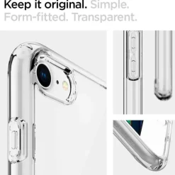 Etui SPIGEN iPhone SE 2022 2020 7 8 Ultra Hybrid Przezroczyste Clear Przezroczysty Case