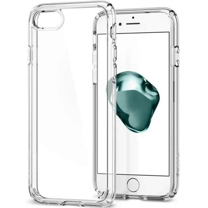 Etui SPIGEN iPhone SE 2022 2020 7 8 Ultra Hybrid Przezroczyste Clear Przezroczysty Case