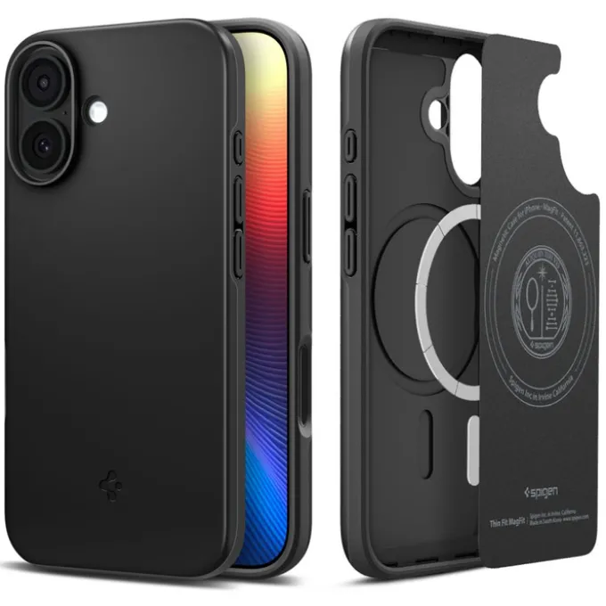 ETUI SPIGEN IPHONE 17 THIN FIT MAG MAGSAFE BLACK