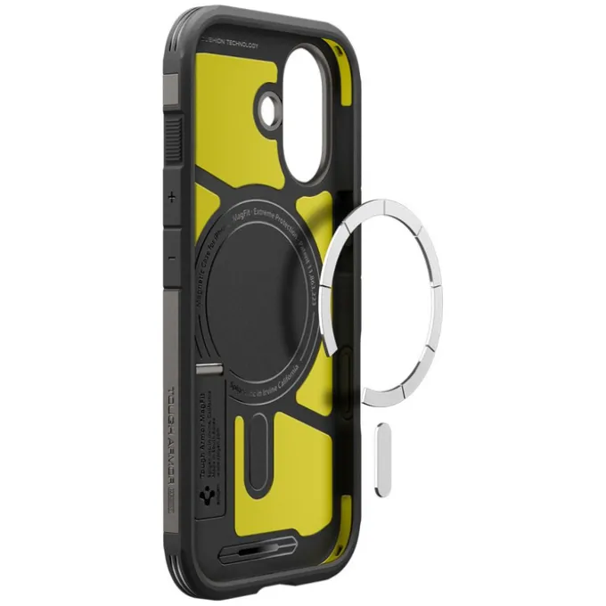 ETUI SPIGEN IPHONE 17 TOUGH ARMOR ”T” MAG MAGSAFE GUNMETAL