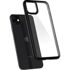 Etui SPIGEN iPhone 11 Ultra Hybrid Czarne Black Case Apple
