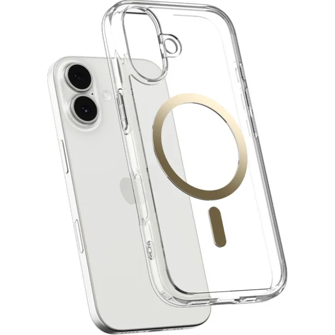 ETUI SPIGEN IPHONE 17 ULTRA HYBRID MAG MAGSAFE CLEAR/GOLD