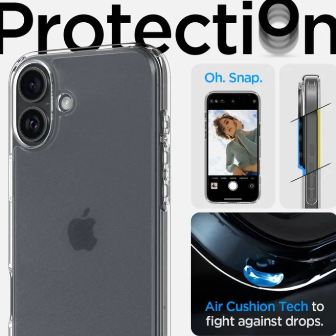 ETUI SPIGEN IPHONE 16 ULTRA HYBRID MATOWE PRZEZROCZYSTE