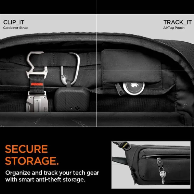 ETUI SPIGEN KD410 SLING BAG KLASDEN BLACK