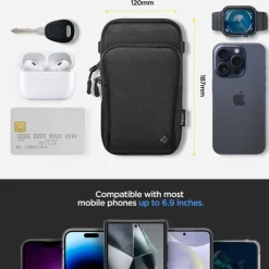 ETUI SPIGEN KD400 UNIVERSAL CROSS BAG KLASDEN BLACK