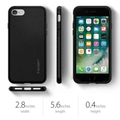 Etui SPIGEN Liquid Air Apple iPhone SE 2022 2020 7 8 Black Czarne Case