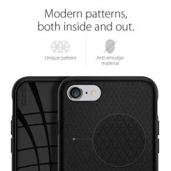 Etui SPIGEN Liquid Air Apple iPhone SE 2022 2020 7 8 Black Czarne Case