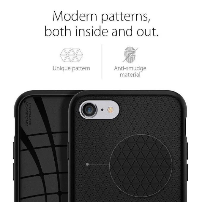 Etui SPIGEN Liquid Air Apple iPhone SE 2022 2020 7 8 Black Czarne Case