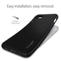 Etui SPIGEN Liquid Air Apple iPhone SE 2022 2020 7 8 Black Czarne Case