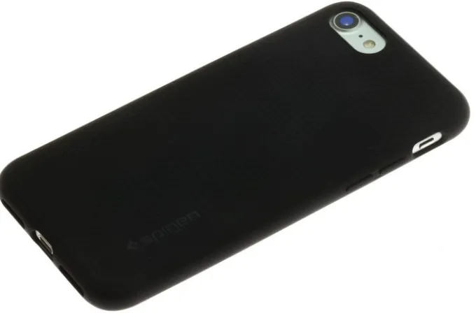 Etui SPIGEN Liquid Air Apple iPhone SE 2022 2020 7 8 Black Czarne Case