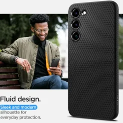 Etui Spigen Liquid Air Galaxy S23 Matte Black Case