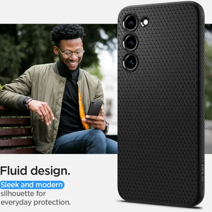 Etui Spigen Liquid Air Galaxy S23 Matte Black Case