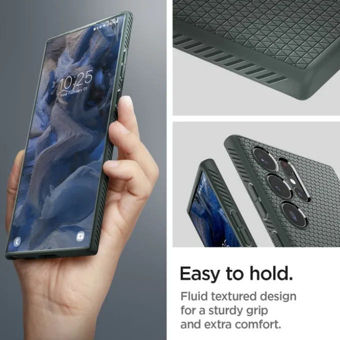 Etui Spigen Liquid Air Galaxy S23 Ultra Abyss Green Case