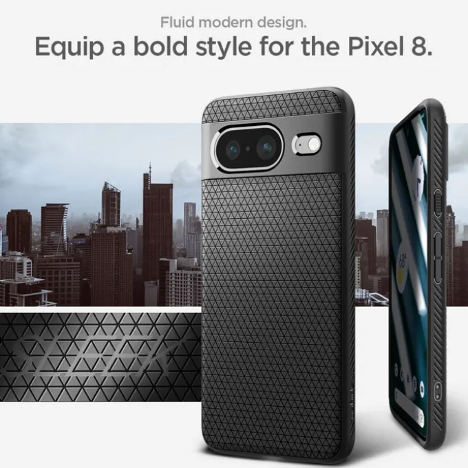 Etui Spigen Liquid Air Google Pixel 8 Matte Black Case