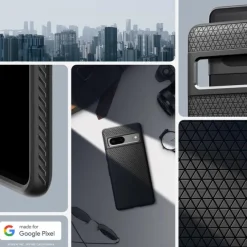 ETUI SPIGEN LIQUID AIR GOOGLE PIXEL 7 ETUI MATTE BLACK