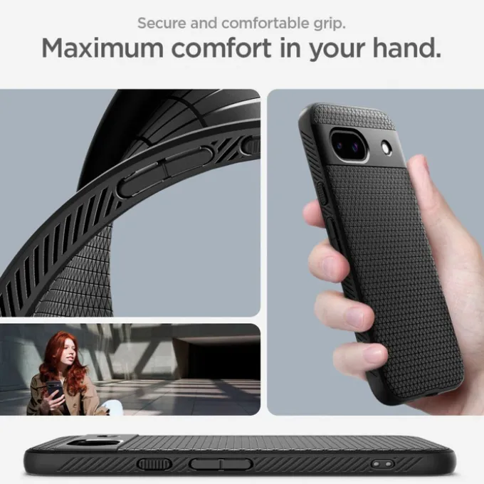 Etui Spigen Liquid Air Google Pixel 8a Matte Black